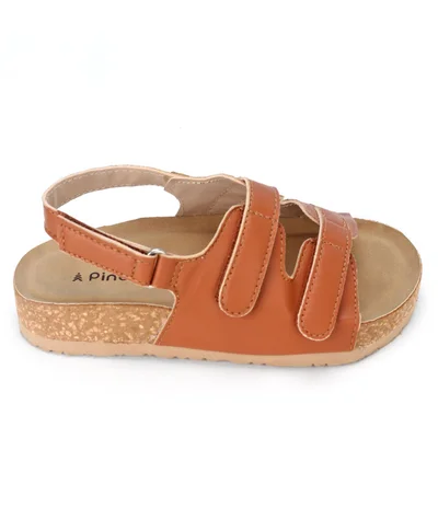 Pine Kids Pine Kids Sandals With Velcro Closure - Brown